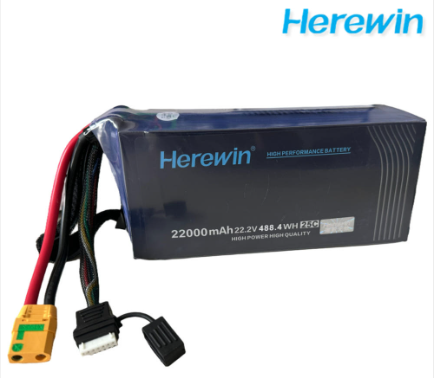 Herewin 6S 22000mAh 22.2V 25C Battery 방제 드론 배터리 리튬폴리머 커넥터 XT90